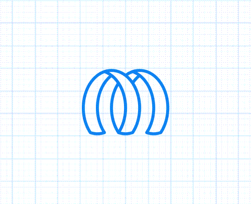 Logo mark loader animation