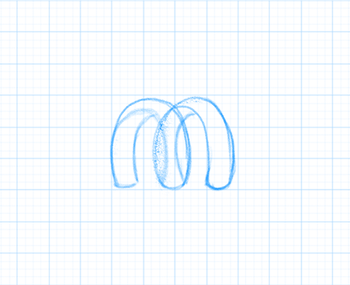 Logo hand-sketching animation