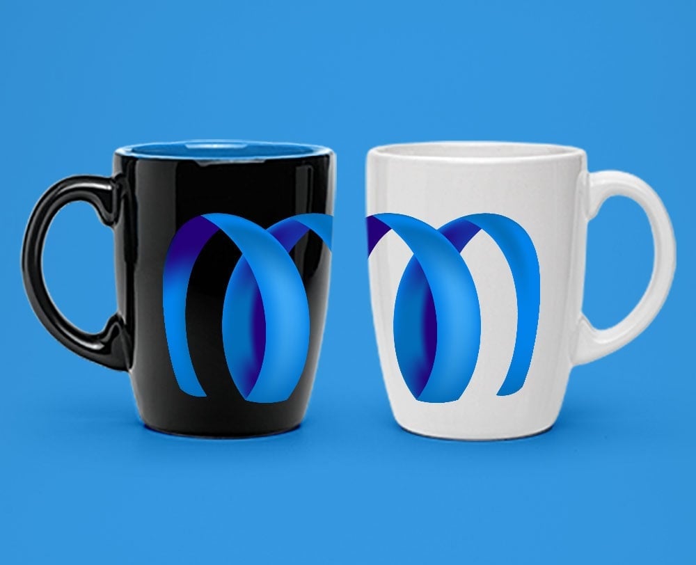Branded mugs mockup
